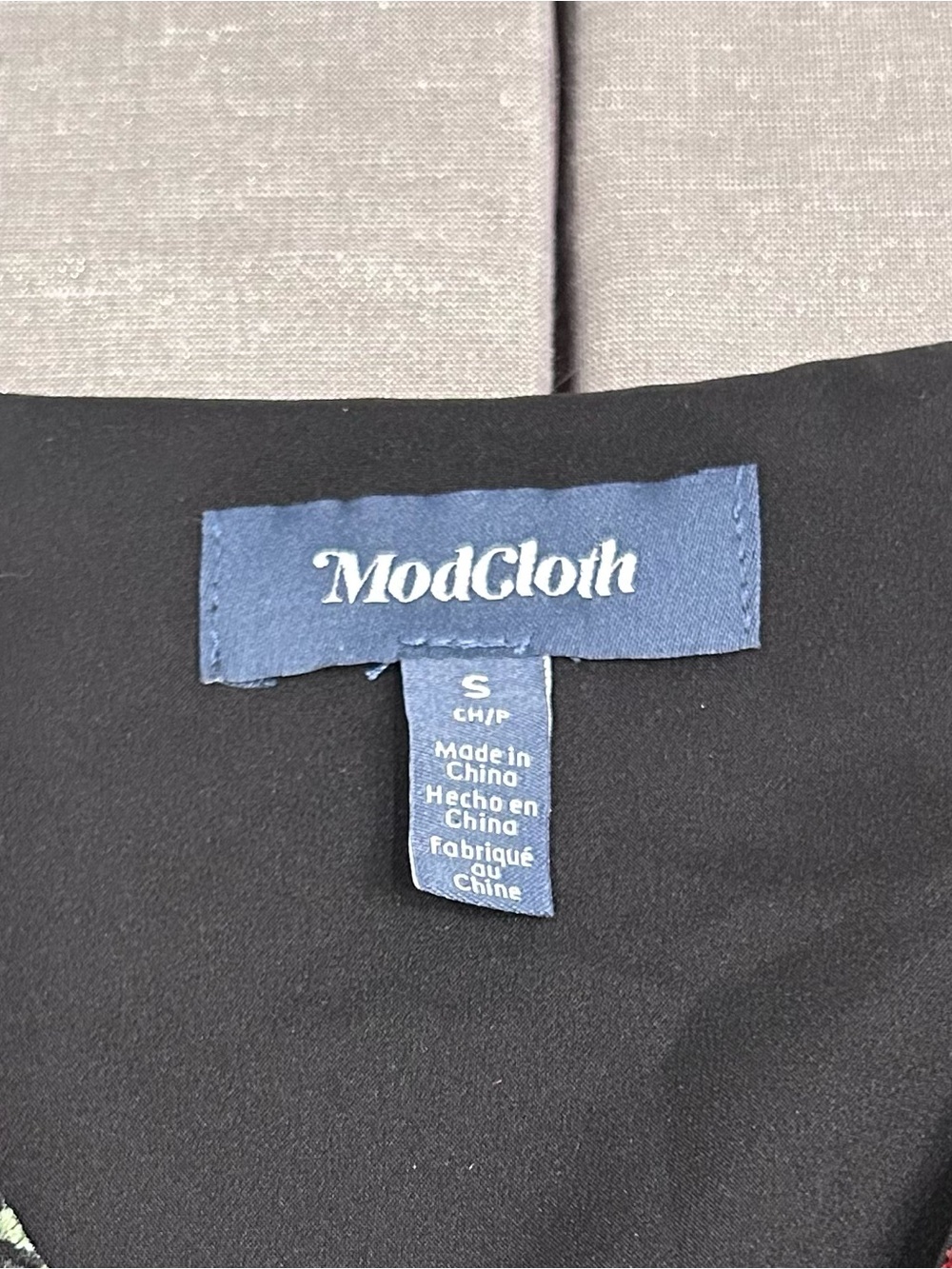 ModCloth Black Midi Dress with Red Floral Pattern - Picture 8 of 12